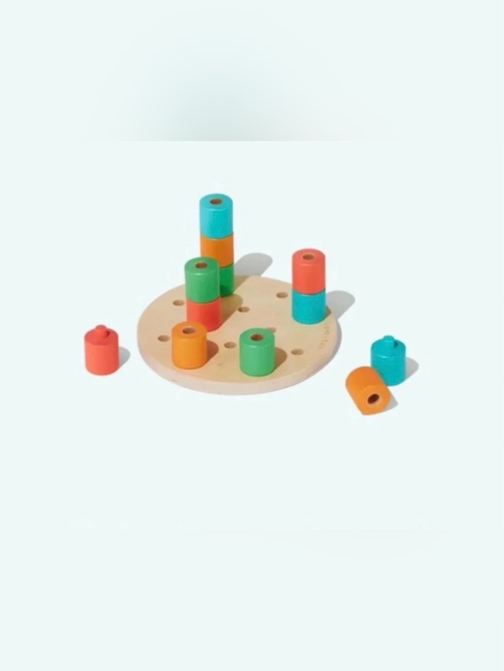 LOVEVERY Wooden Stacking Pegboard - Like New!